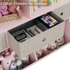 GustoWave Kids Bookshelf and Toy Storage,4-Cubby Book Shelf for Kids Rooms Decor,3-Tier Woodn Toy Organizer with Bookcase,White - 4 of 4