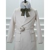 Allegra K Women's Cold Weather Leopard Ribbons Winter Warmer Faux Fur Collar Plush Neck Scarves - 2 of 4