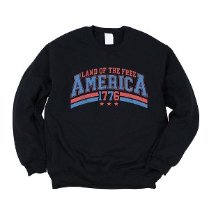 Simply Sage Market Women's Graphic Sweatshirt Land Of The Free America - 1 of 3