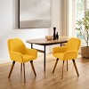 Art Leon Fabric Upholstered Swivel Dining Chair, Set of 2 - 2 of 4