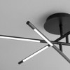 Oxygen Lighting Palillos 6 - Light Flush Mount in  Black - 2 of 3