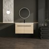 Floating Bathroom Vanity With Ceramics Countertop Sink, Wall Mounted 2 Doors Bathroom Storage Cabinet Set - 2 of 4