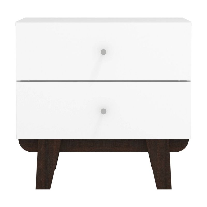 Kincaid Wood 2 Drawer Nightstand Matte White - Hillsdale Furniture, 4 of 12