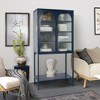 Tall Sideboard Buffet Cabinet with 2 Doors, 1 Shelf, Cold-Rolled Steel Kitchen Pantry Storage Cabinet Adjustable Inner Shelf for Living Room, Kitchen - 4 of 4