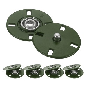 Unique Bargains Alloy Invisible Durable High Hardness Buckle Fasteners Press Studs Buttons 5 Pcs - 1 of 4