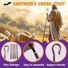 Joyfy Shepherd's Crooked Walking Cane, Crook Prop Stick Accessories for Party Pretend Play, Halloween Dress-up Party Favors for Adults and Kids - 2 of 4