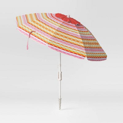 carousel patio umbrella Funsite 7.5ft Pagoda with Fringe, UPF50+ Tassel Umbrella with Crank & Fiberglass Ribs, Holiday Outdoor Umbrella for Garden Pool Lawn Yard Table, Pink : Patio, Lawn & Garden ABOUT THIS BEACH UMBRELLA Sun Squad - Brandclub -