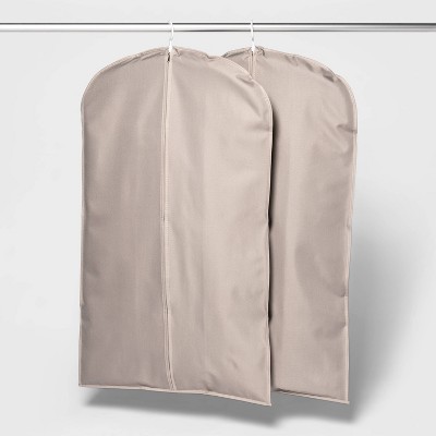 2pk Suit Protector 40 Garment Bag Gray - Room Essentials™ : Target