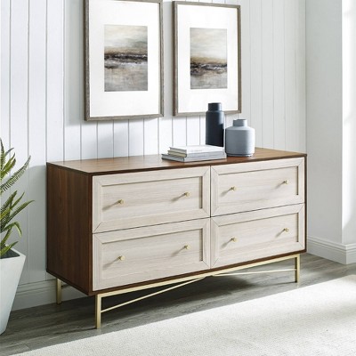 Simple Cut Out Handles 6 Drawer Dresser Riviera - Saracina Home