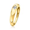 Pure Collection by Ross-Simons 0.20 Carat Pear-Shaped Lab-Grown Diamond Ring in 18kt Gold Vermeil - 3 of 4