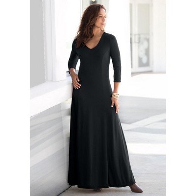 Jessica London Double-V Maxi Dress