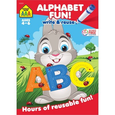School Zone Alphabet Fun! Write & Reuse Workbook - (Paperback)