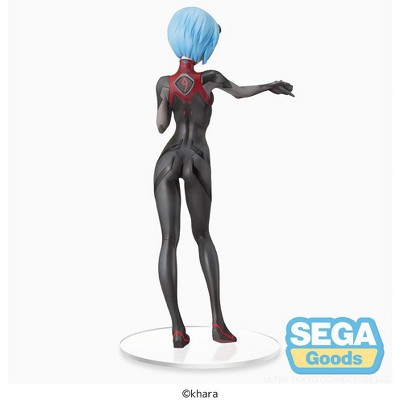 Rei Ayanami Black and Blue Plastic Anime Figure