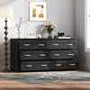 SKRAN Modern Side cabinet with 6 drawers , Wood Chest of Drawers with Metal Handle, Storage Organizer for Living Room , Bedroom or Hallway - 2 of 4