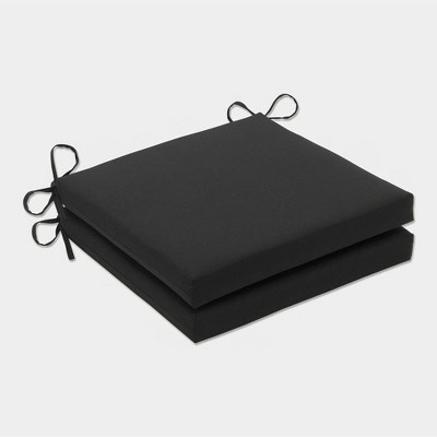 Outdoor 2-Piece Square Seat Cushion Set - Fresco Solid - Pillow Perfect