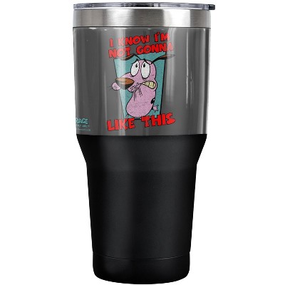 Courage The Cowardly Dog Not Gonna Like Steel Tumbler 30oz Coffee Travel Mug