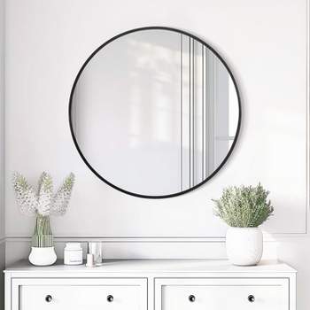 Neutypechic Round Mirror Metal Framed Decorative Wall Mirror