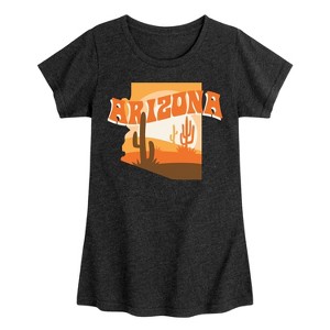 Girls' - Instant Message - Arizona Desert Fitted Short Sleeve Graphic T-Shirt - 1 of 4