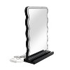 New View Wavy LED Plug In Vanity Mirror with Phone Holder - 2 of 3