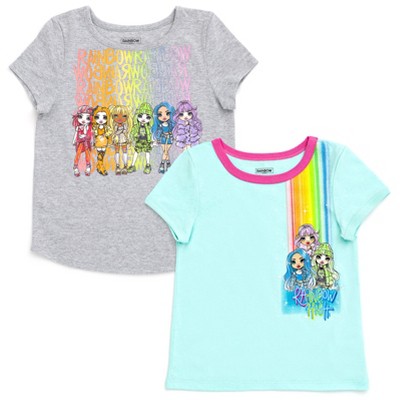 Rainbow High Avery Styles Karma Stella Girls 2 Pack T-Shirts Little Kid to Big Kid