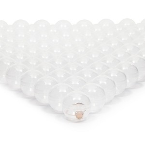 Juvale 200 Pack Gumball Vending Machine Capsules, 1.1 Inch Plastic Containers for Toys, Prizes, Themed Party Favors - 1 of 4