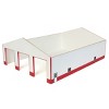 1/64 White & Red 3 Door 60ft x 80ft Wooden Implement or Shop Building STA-211 - 4 of 4