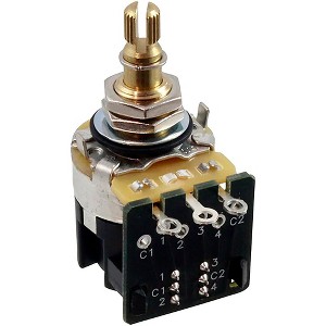 Allparts CTS Premium 250K Push/Pull Audio Taper Split Shaft Pot Single - 1 of 1