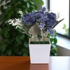Unique Bargains Artificial Plants Mini Flower Plastic 2.95"x2.95"x7.87" 1 Pcs - 2 of 4