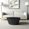 HomeRoots 33" Black Iron Round Solid Coffee Table - 2 of 4