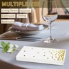DYLIVeS 100 Pack White and Gold Foil Polka Dots Confetti Guest Towel Napkins, Disposable Xmas Hand Towels Dinner Paper Napkins for Picnic Supply - 4 of 4