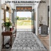 Vintage Area Rug - Foldable & Washable Carpet, Non-Skid Oriental Print, Low-Pile Indoor Floor Cover for Bedroom & Entryway - 4 of 4