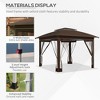 12' x 12' Pop Up Canopy Tent with Netting and Carry Bag, Instant Sun Shelter with 137 sq.ft Shade - 4 of 4