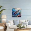 Stupell Industries Rainbow Sea Turtle & Bubbles Framed Giclee Art, White, 24" x 24" - 3 of 4
