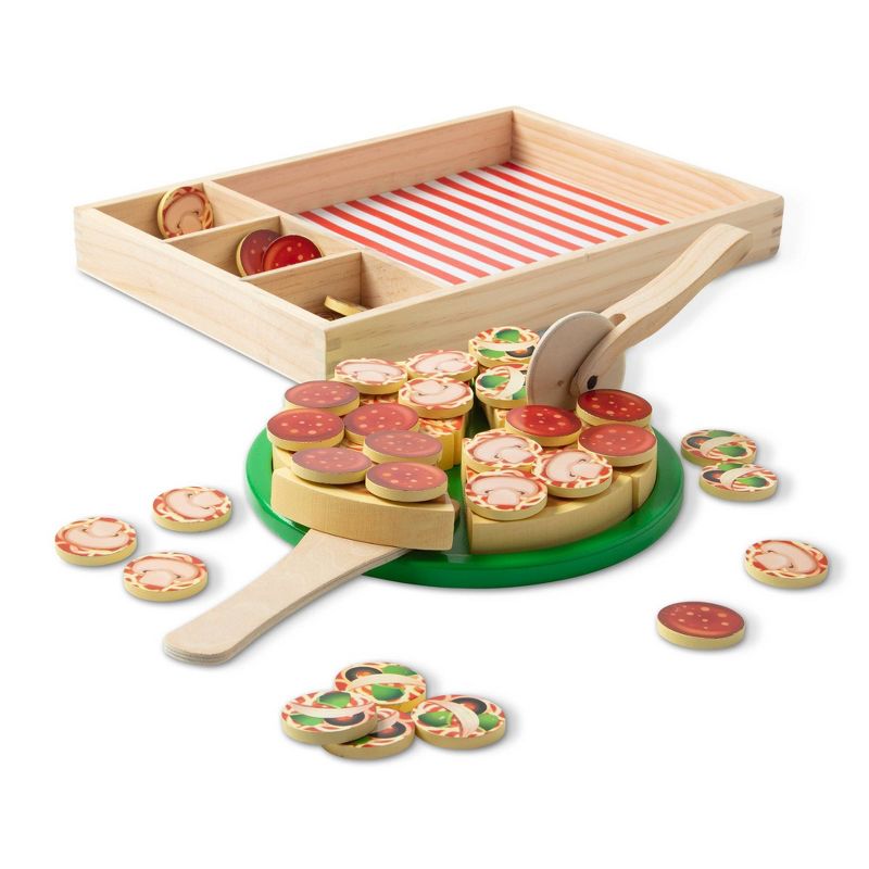 Melissa &#38; Doug Pizza Party Wooden Play Food Set, 5 of 17