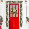 Christmas Garland with Golden Ornaments, Bow & Pinecones - Ready-to-Decorate Artificial Pine Garland - 4 of 4