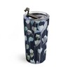 Ninola Design Watery Abstract Flowers Navy Travel Mug 20 oz Stainless Steel Travel Mug - Deny Designs - 3 of 4