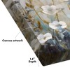Americanflat Floral Canvas Wall Art Featuring White Wildflowers with Hand-Painted Accents - Gallery Wrap - Green, Beige and Blue - Modern Wall Art - 3 of 4