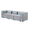 Modular Modern Sofa with Removable Cushions and Versatile Ottoman for Living Room Comfort -3irtyhousy - 4 of 4
