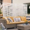 PexFix Outdoor Metal Privacy Screen Garden Fence in Shine Pattern - 4 of 4