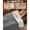 Heated Blanket Electric Throw, Soft Flannel Waffle Heating Blanket with 4 Heat Settings & 4H Auto Off, ETL Certified Heated Blanket - 4 of 4