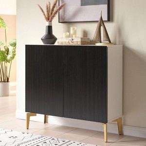 Kings Brand Furniture 2-Door Storage Cabinet, Accent Sideboard Buffet, Coffee Bar Console Table - 1 of 4