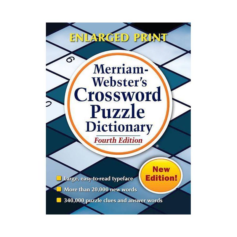 Merriam-Webster's Crossword Puzzle Dictionary - 4th Edition,Large Print (Paperback), 1 of 2