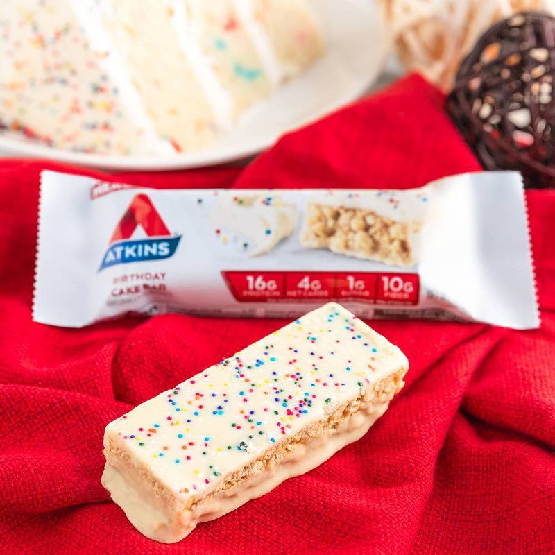 Atkins Birthday Cake Protein Meal Bar - 5ct/8.47oz, 6 of 7