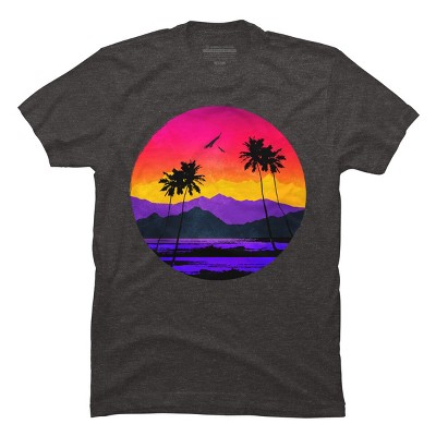 Men's Design By Humans The Color of Paradise By clingcling T-Shirt