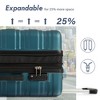 20" Carry On Luggage, Hardshell Expandable Suitcase with TSA Lock, Quiet Spinner Wheels, Top and Side Handles for Travel - 3 of 4