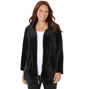 Catherines Women's Plus Size Ultimate Plush Jacket - 1 of 4