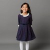 Hope & Henry Girls' 3/4 Sleeve Ruffle Trim Party Dress, Toddler - 2 of 4