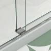 NicBex Shower Door 56-60" Wx74"H Bypass Sliding Shower Door with 5/16" (8mm) Tempered Glass with Reversible Installation - 4 of 4