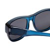 Calabria 9017 Large Polarized Fitover Sunglasses Gloss Crystal Blue & Smoke Grey - 4 of 4