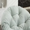 FURNIinspire Accent Chair Oversized Swivel Accent Chair 360 Swivel Barrel Chair Papasan Chair For Living Room Bedroom, Blue, 36.61"*24.80"*17.32" - 3 of 4